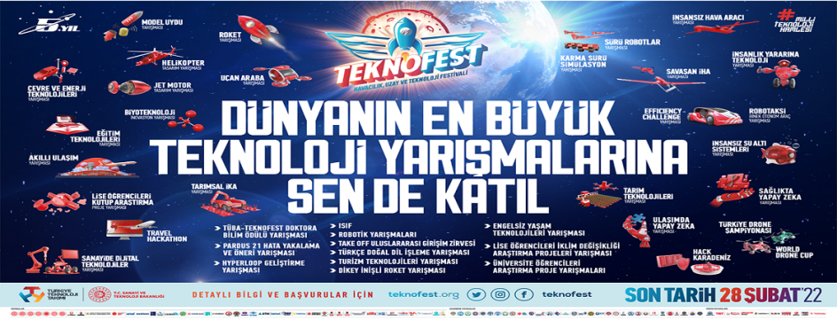 Takımını Kur Sen de Teknofest 2022ye Katıl Uzaktan Eğitim MYO